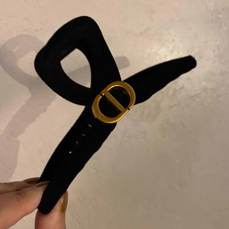 Kẹp Tóc Lớn Hình Chữ CD Màu Đen Phong Cách Mới 2023