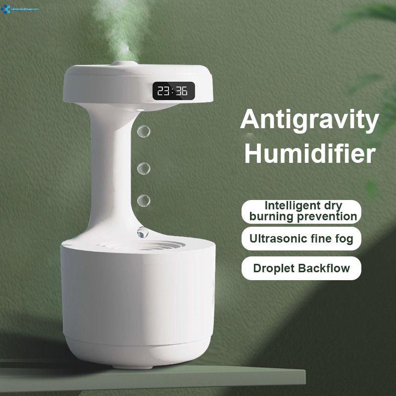 Máy Tạo Độ Ẩm Không Khí Nhỏ Usb Chống Trọng Lực Giọt Nước Trào Ngược Đèn Led Hiển Thị Đồng Hồ Thời Gian 800Ml Máy Khuếch Tán Máy Tạo Độ Ẩm VV