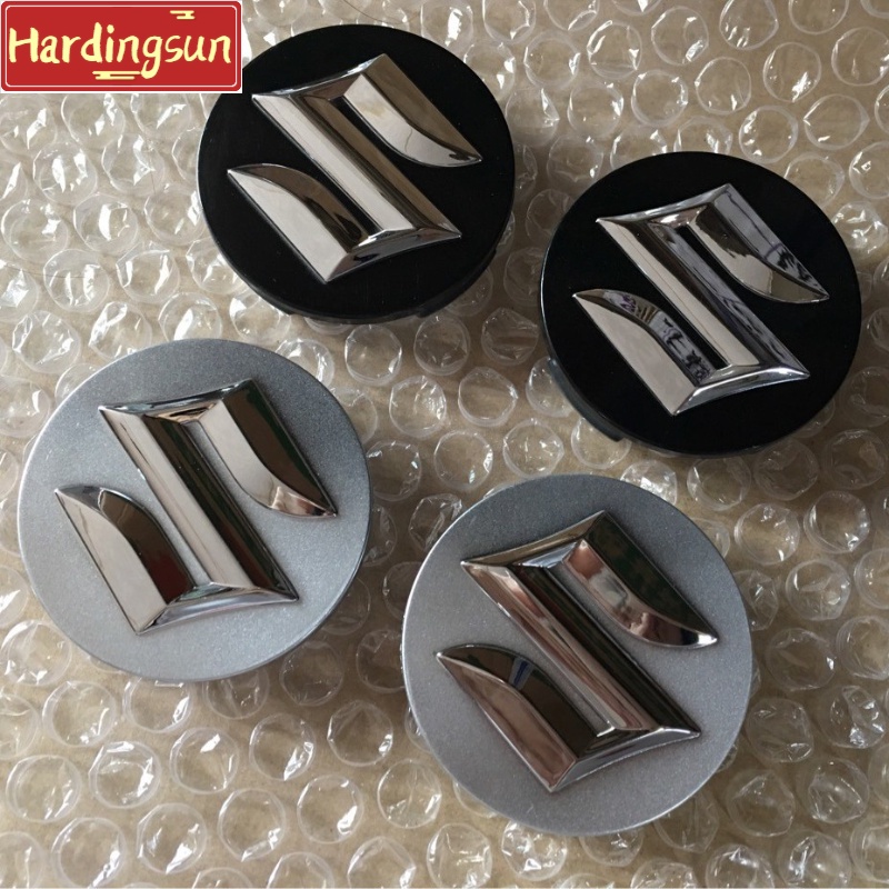 Set 4 Nắp Đậy Trục Bánh Xe Hơi Màu Đen / Bạc 54mm 5.4CM Chuyên Dụng Cho Suzuki Swift Alto SX4 Jimnty
