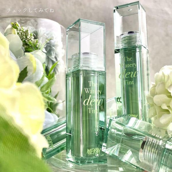 Son Tint Bóng, Lâu Trôi Căng Mọng, Ẩm Mịn Merzy The Watery Dew Tint 4g- Son Tint Bóng Mer