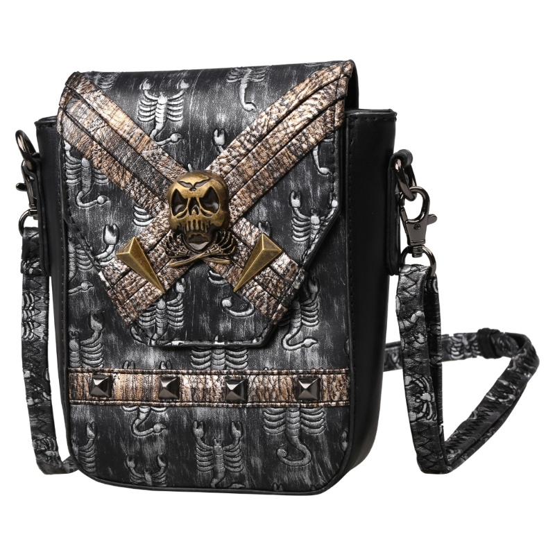 Túi Đeo Chéo Nhỏ Nhắn Đựng Điện Thoại Phong Cách Gothic Cho Nữ