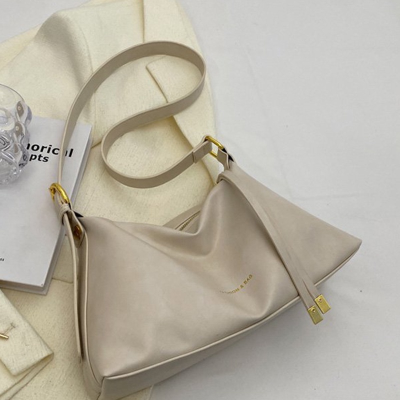 Túi Đeo Vai Màu Trơn Phong Cách Pháp Đơn Giản Thời Trang Cho Nữ