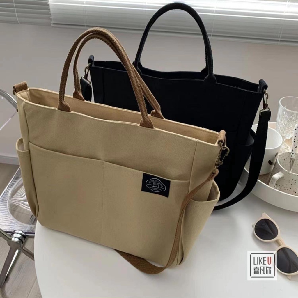 Túi vải Nhiều Ngăn Thời Trang Hàn Quốc