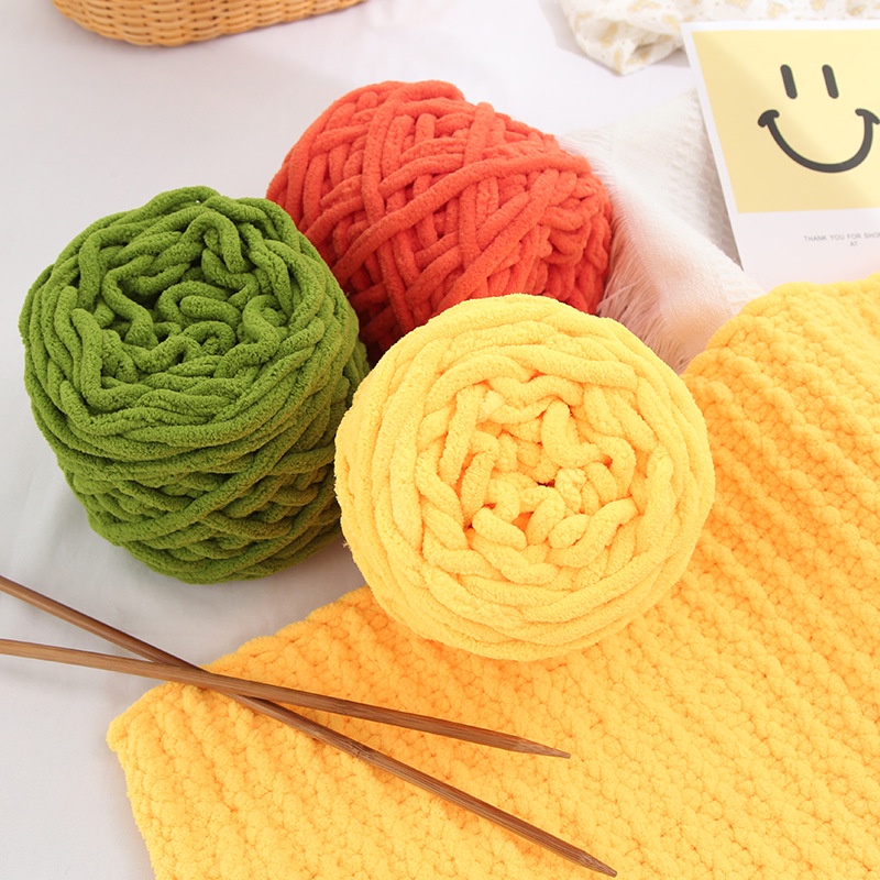 Len nhung đũa, len bông sữa cuộn 100gram