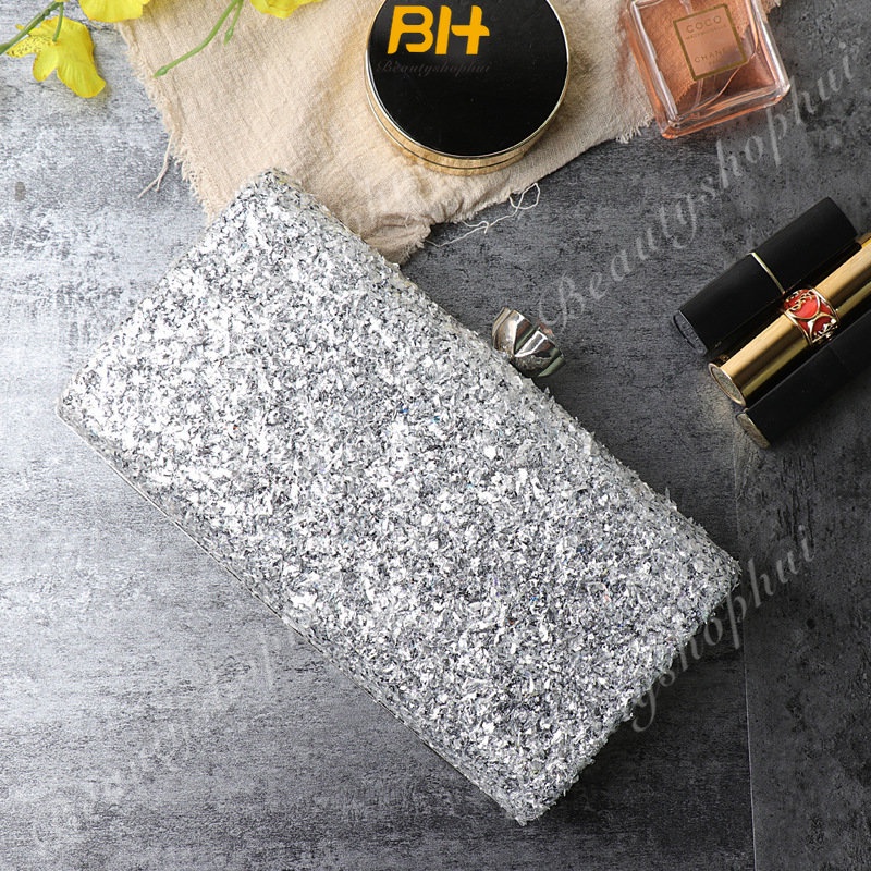 Túi Xách Một Dây Đeo Vai Đính Kim Sa Lấp Lánh Phiên Bản Hàn Quốc