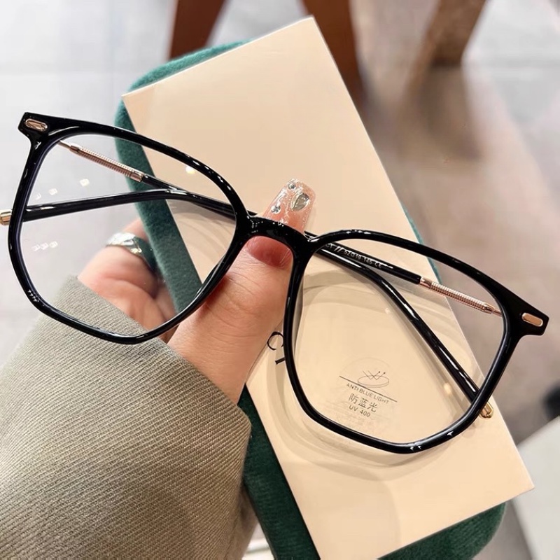 Mắt Kính Gọng Vuông Chống Ánh Sáng Xanh Thời Trang Dành Cho Nữ 0 ~ - 400