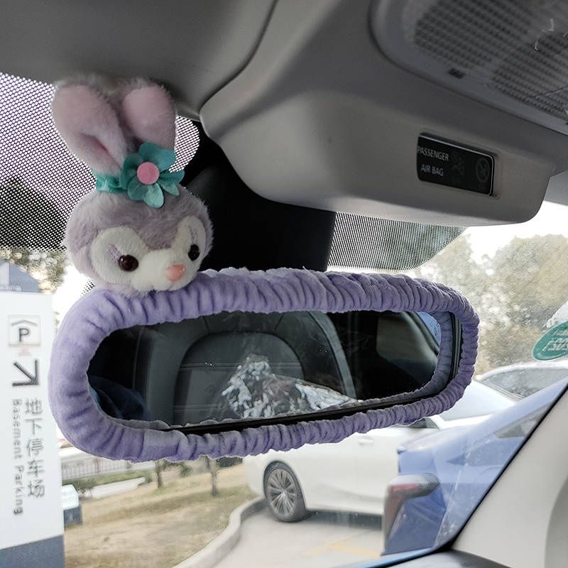 Car Electric Vehicle Steering Wheel Safety Belt Cover Car Decoration Kit Rearview Mirror Stellalou Car Decoration Car Interior Decoration lTp7