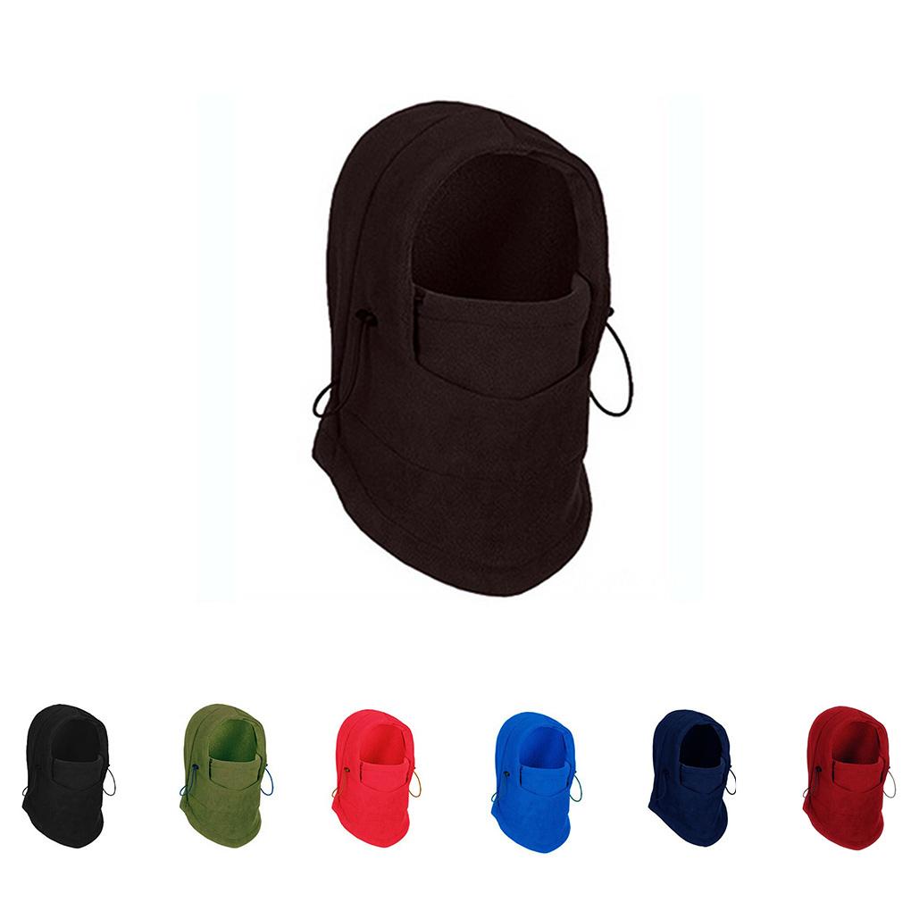 Mũ Trùm Đầu Thể Thao Mùa Đông Bằng Vải Cashmere Chống Lạnh Màu Trơn Unisex A0NIJIE