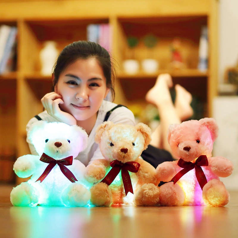 Gấu Teddy Nhồi Bông Có Đèn LED Dễ Thương