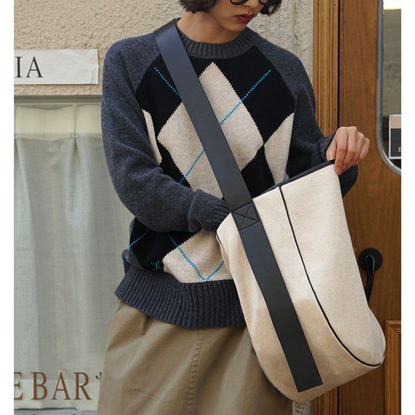 Túi Xách Vải Canvas Cỡ Lớn 40 * 30cm Phong Cách Nhật Bản