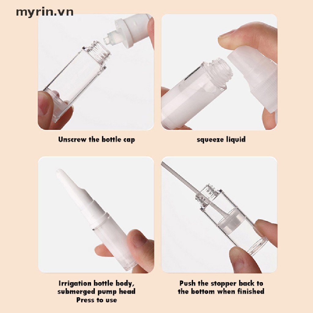 Chai Rỗng 5ML Dạng Bơm Dùng Để Đựng Mỹ Phẩm Khi Đi Du Lịch