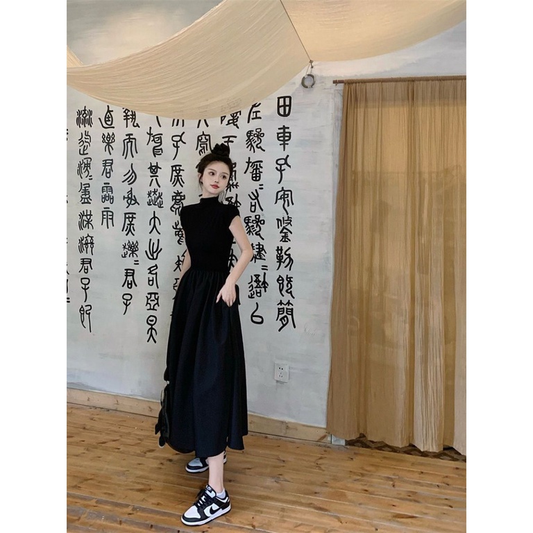 Đầm Dáng Ôm Phong Cách Hepburn Pháp Thời Trang Mùa Hè Mới Dễ Phối Đồ