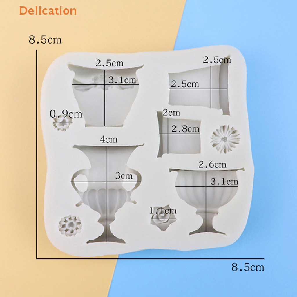 Khuôn Silicone Tạo Hình Chậu Hoa / Bánh Kẹo / Socola Tiện Dụng