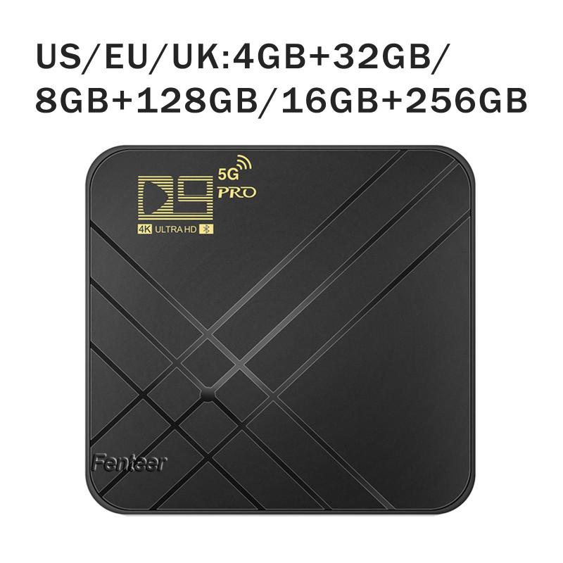 Đầu NhậN TruyềN HìNh ẢNh D9 Pro 2.4G / 5G Android 10.0 4K Cho TV