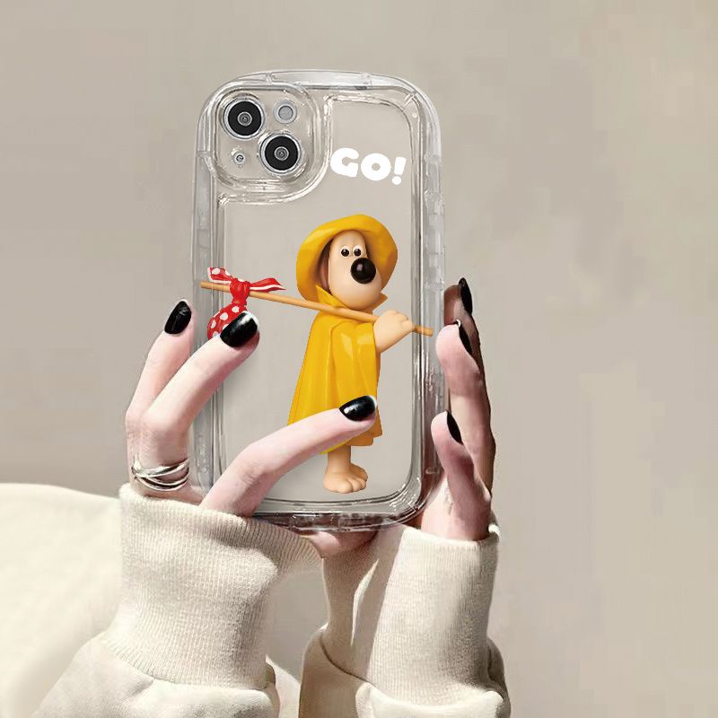 ✅Ốp Điện Thoại Mềm Trong Suốt Hình Cún Dễ Thương Cho iPhone 14promax 13 / 11 12 7 / 8plus T32L 14promax