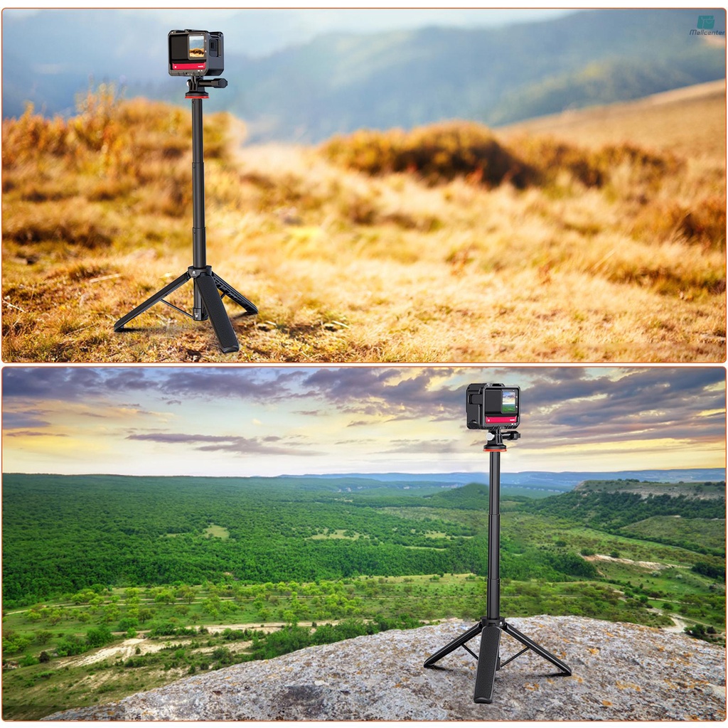 Giá Đỡ Ba Chân Bằng Hợp Kim Nhôm VRIG TP-08 51cm / 20.1in Max Phụ Kiện Thay Thế Tăng Chiều Cao Cho 11 / 10 / 9 Vlog VN A3.14