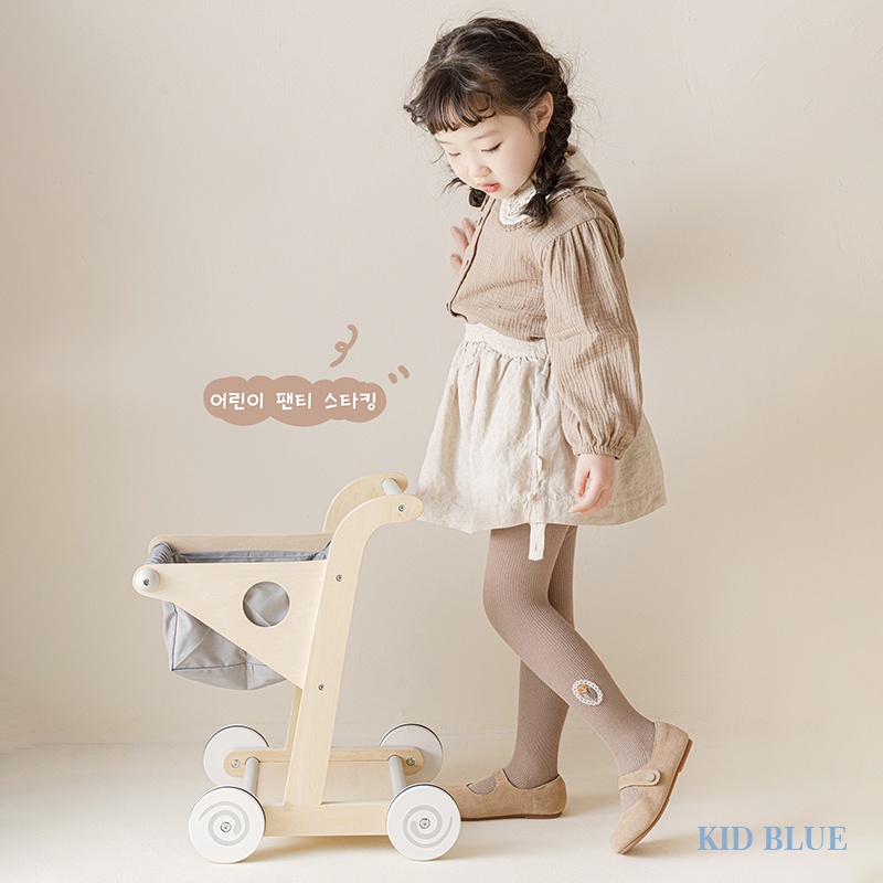 Quần Tất Hai Lớp Màu Trơn Đính Hoa Nhỏ Thời Trang Mùa Xuân Cho Bé Gái