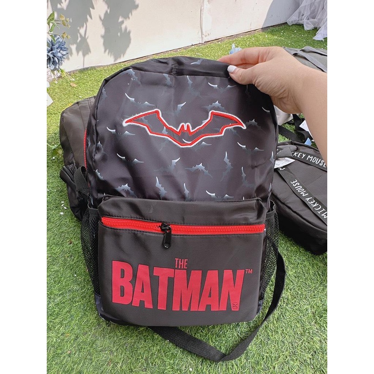 Balo batman chữ đỏ cho bé(40x32cm)