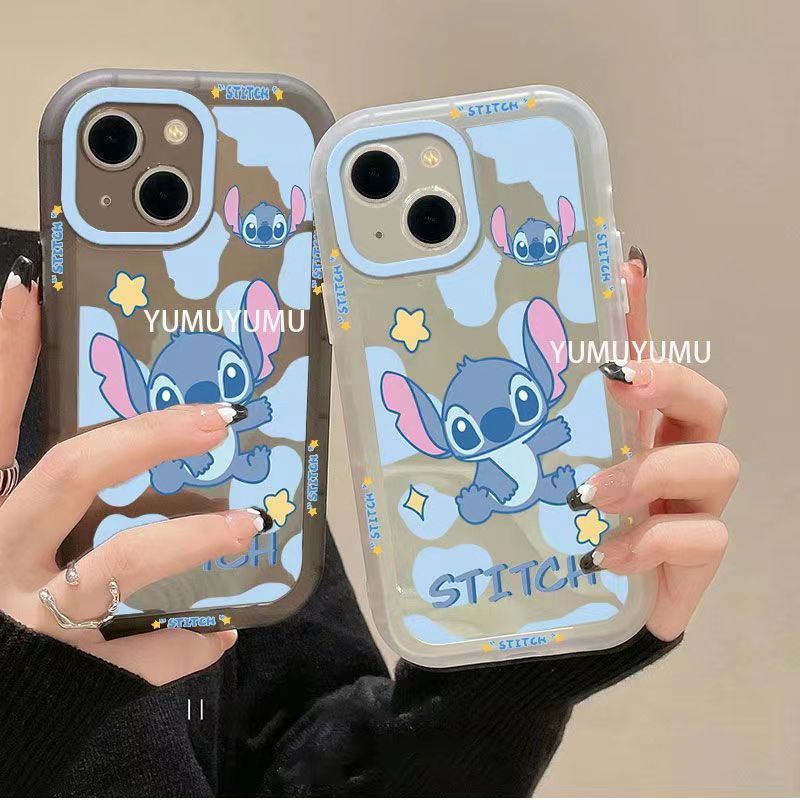 ✅Ốp Điện Thoại Dẻo Trong Suốt Họa Tiết Hoạt Hình Stitch Dễ Thương Cho iPhone 14 / 13pro 12promax iPhone7plus xrins JQ7O