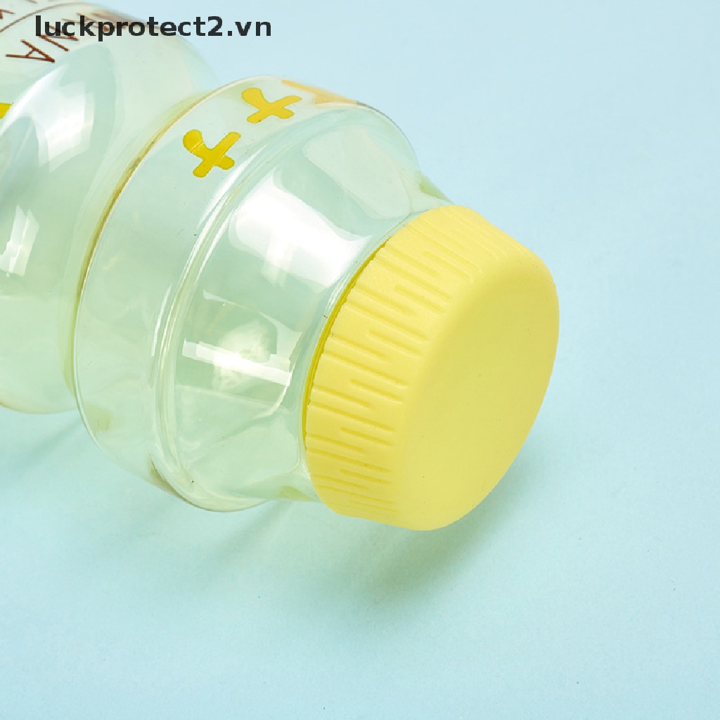 Bình Nước Sữa Chua Bằng Nhựa 480ml Có Dây Đeo Hình Chai Yakult Trái Cây Dễ Thương Nhỏ Gọn Cho Trẻ Em / Bé Gái / Người Lớn.