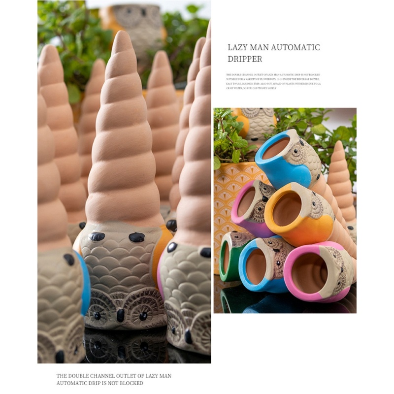 kiss 4pcs Owl Plant Watering Stakes Automatic Waterer System for Indoor Outdoor Plant