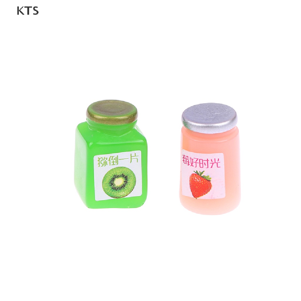 KTS 8pcs 1:12 Miniatures Dollhouse Jams Furniture Miniature Kitchen Doll House KT