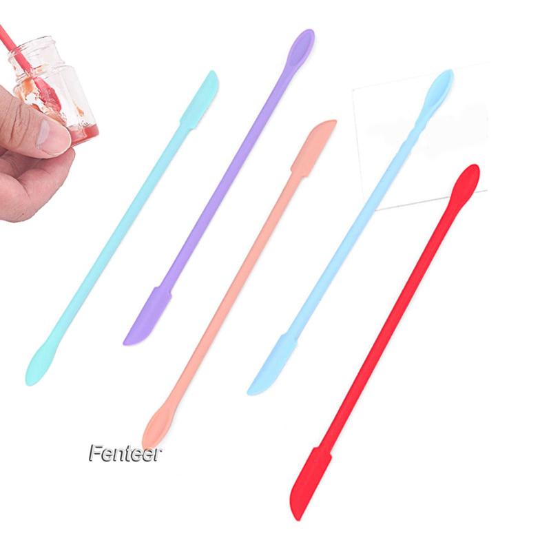 Bộ 5 Muỗng Silicone Mini Hai Đầu Tái Sử Dụng Làm Đẹp