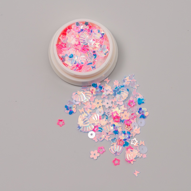 Phụ Kiện Trang Trí Móng Tay Hình Hoa Tuyết / Bướm / Trái Tim Nhiều Màu Sắc Lấp Lánh