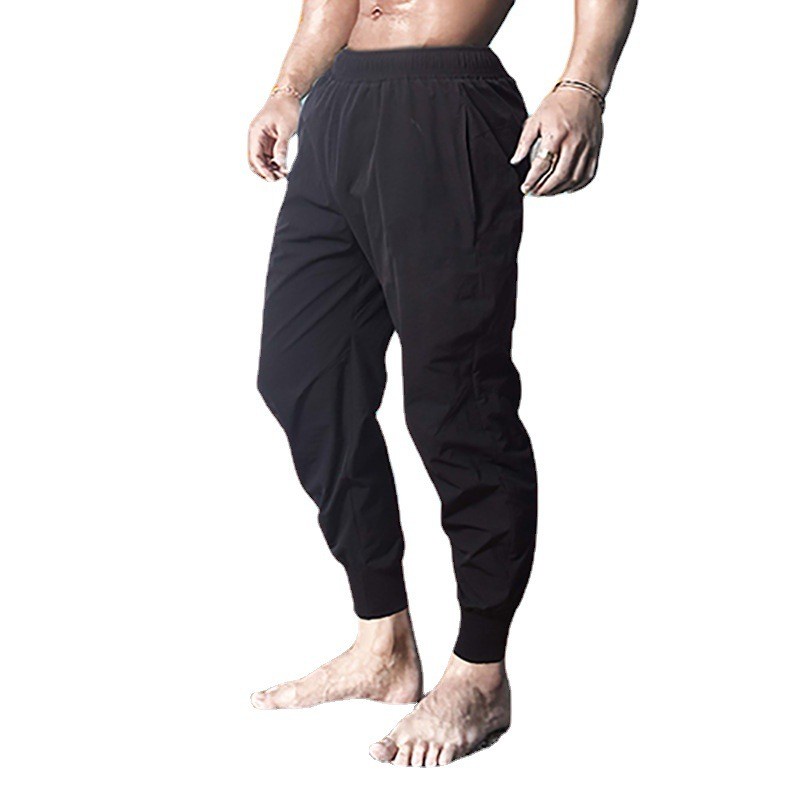 Quần Thể Thao Màu Trơn Dáng Ôm Thoáng Khí Thời Trang Cho Nam