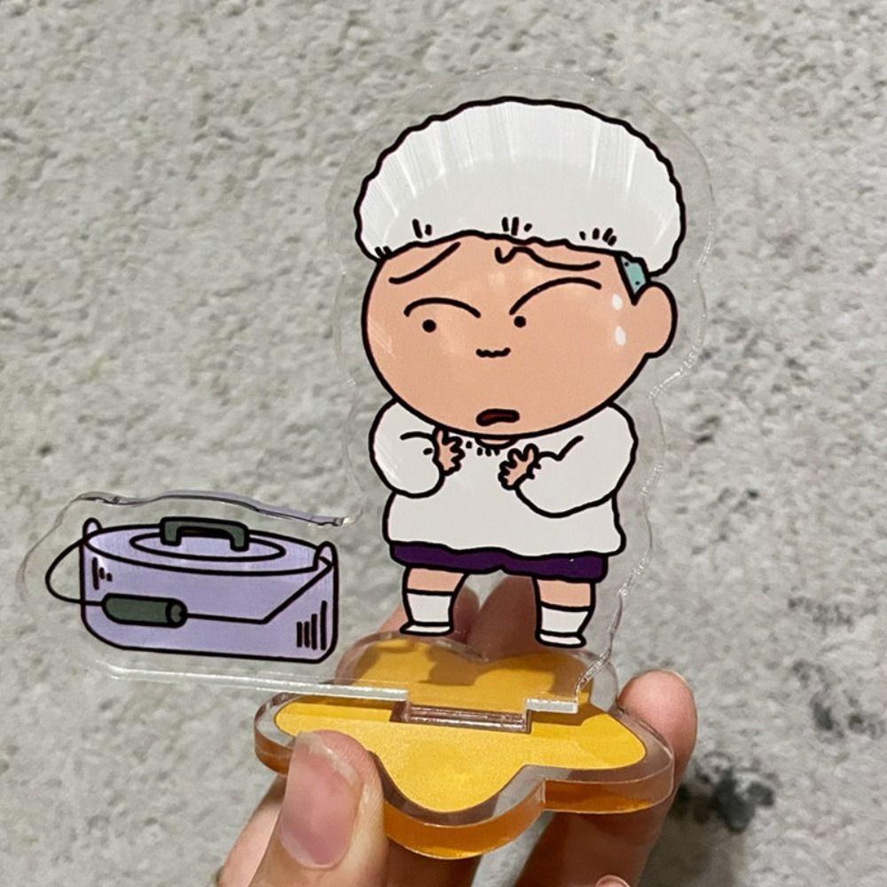 Dwayne Mô Hình Bảng Điều Khiển Xe Hơi Hai Mặt Bằng Acrylic Hình Cậu Bé Bút Chì Shin Chan Sáng Tạo Chất Lượng Cao Trang Trí Xe Hơi