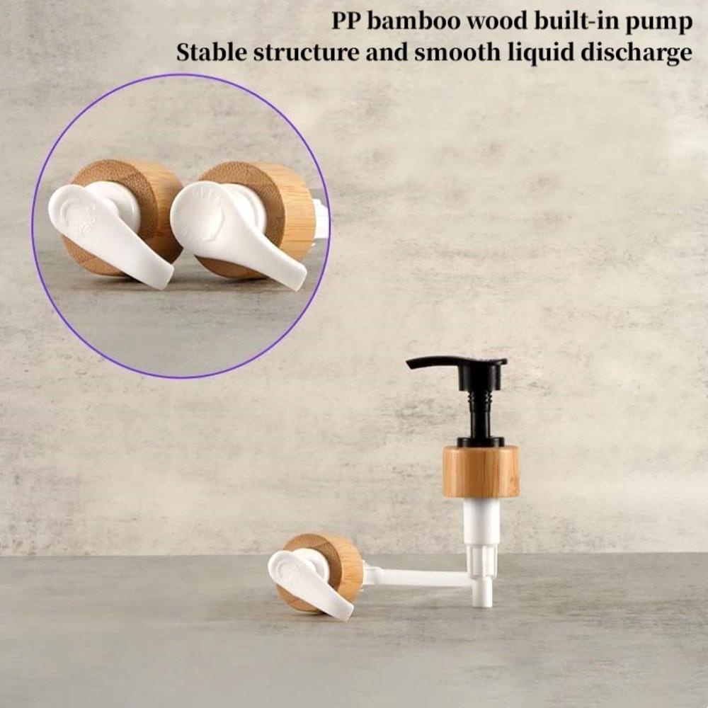 Bình Đựng Xà Phòng Rửa Tay 300 / 500ML Bằng Tre Tiện Dụng