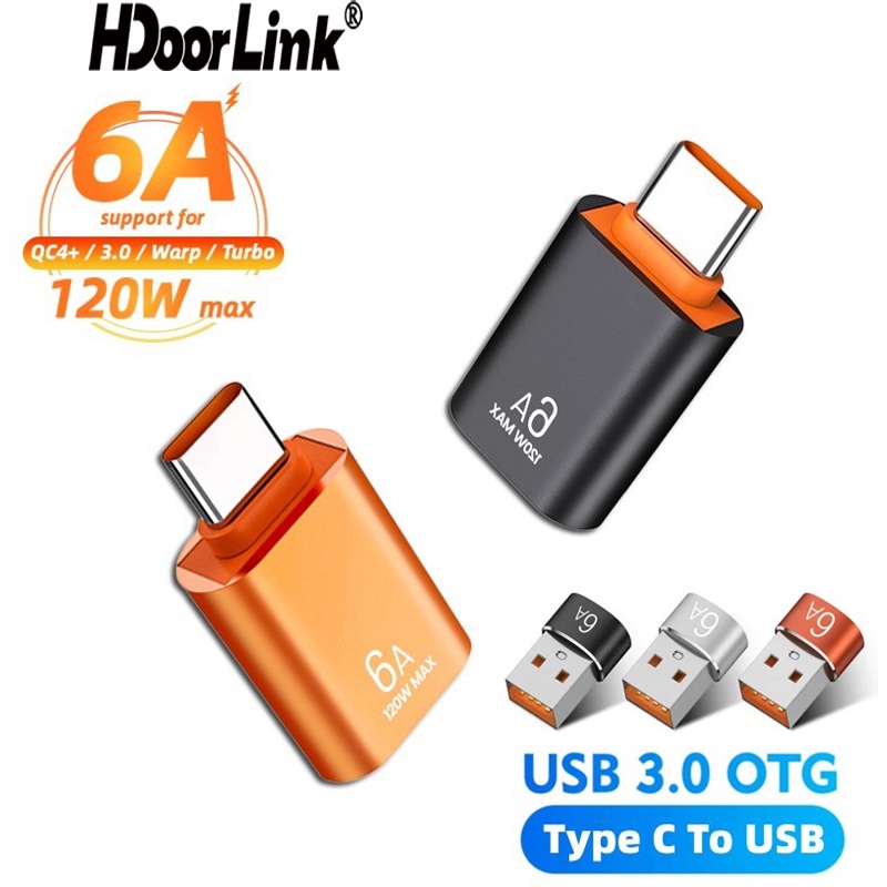 Đầu Chuyển Đổi HdoorLink USB 3.0 Type c Sang USB Type-c 6A Cho Điện Thoại / Máy Tính Bảng