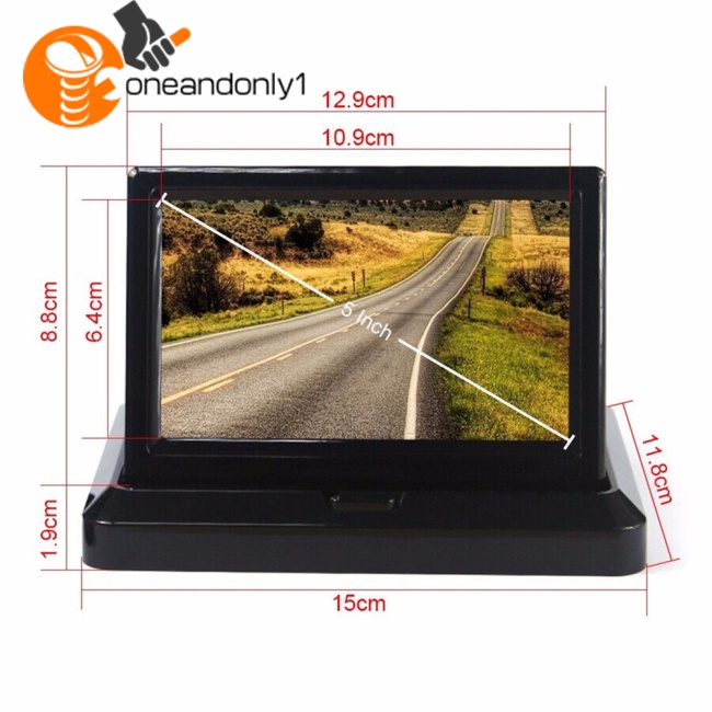 Màn Hình TFT LCD Hd 5 Inch Hai Chiều Có Thể Gấp Gọn Tiện Dụng