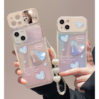 Ốp Điện Thoại Nắp Gương Lật 3D Cho iPhone 11 12 13 14 Pro MAX Plus Mini 11Pro 6 S 7 8 Plus X XR XS MAX SE 2020