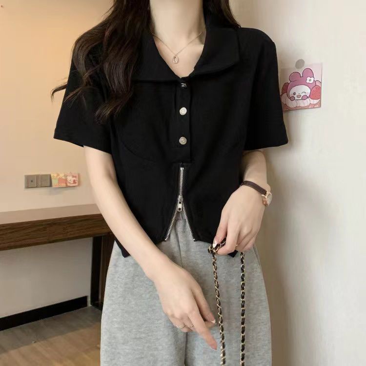 Áo thun COZOKC tay ngắn kiểu dáng đơn giản hợp thời trang