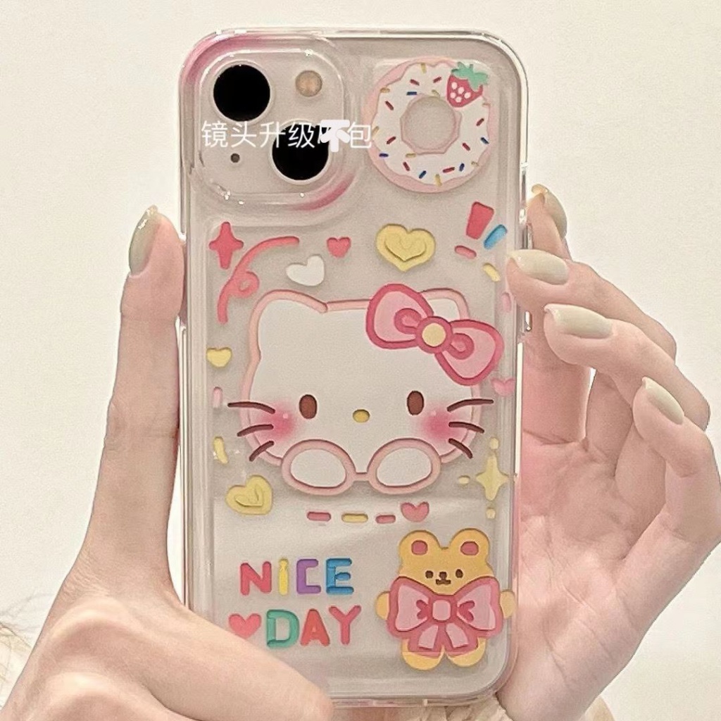 ✅Ốp Điện Thoại Mềm Màu Trong Suốt Hình Chú Chó / Mèo Graffiti Cho iPhone 14 13promax 12 11pro xr xs 7 8p Esr