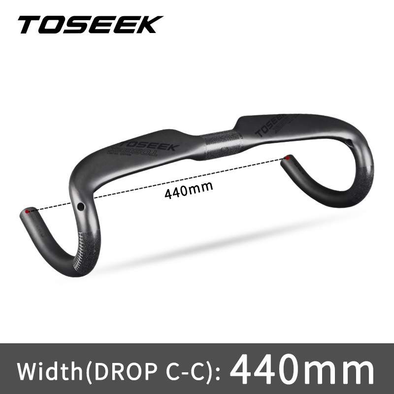 Ghi Đông Xe Đạp Tosek Zxr-TWO 400 / 420 / 440mm Chất Liệu Carbon