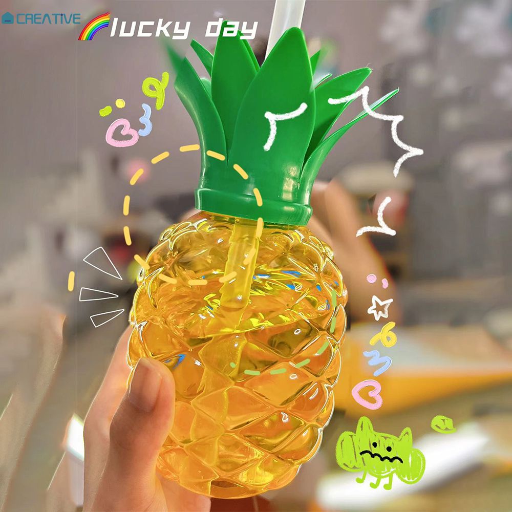 Joyfeel Cốc Dứa Cốc Có Ống Hút Hình Trái Cây Sáng Tạo Cốc Uống Sữa Lắc Trang Trí Tiệc Cưới Sinh Nhật Flamingo Luau Mùa Hè [Thanh Toán Khi Nhận Hàng]