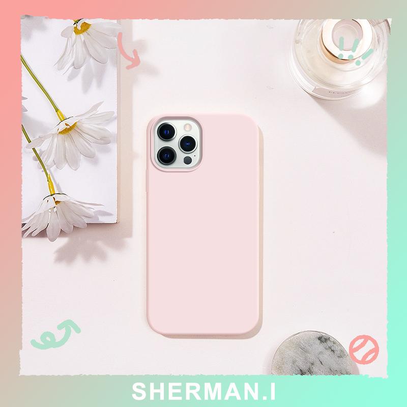 Ốp Điện Thoại Silicon Cát Chảy Màu Hồng Cho iPhone 11/13/11promax/12promax/13promax/14promax-SN