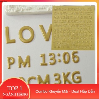 Miếng dán sticker chữ cái dán trang trí ốp dưới vỏ bảng chữ cái