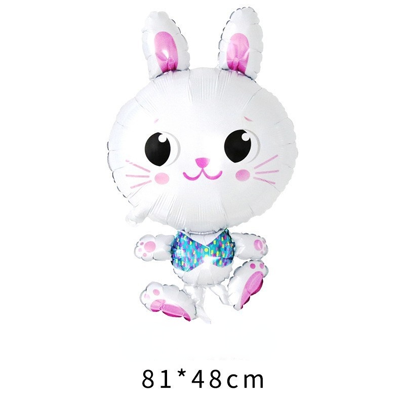 Bong Bóng Màng Nhôm Hình Thỏ / Cà Rốt Hoạt Hình Trang Trí Tiệc Sinh Nhật