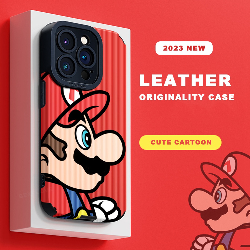 Ốp Điện Thoại Da Silicon Hình Super Mario Cho iPhone 11 12 13 14 Pro MAX 11Pro 12Pro 13Pro 6 6S 7 8 Plus X XR XS MAX SE 2020