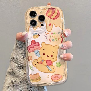 ✅Ốp Điện Thoại Mềm Chống Sốc Màu Trong Suốt Hình Winnie the Pooh Cho iPhone14 / 13promax 12 / 11 7 / 8p xsxr HSHO