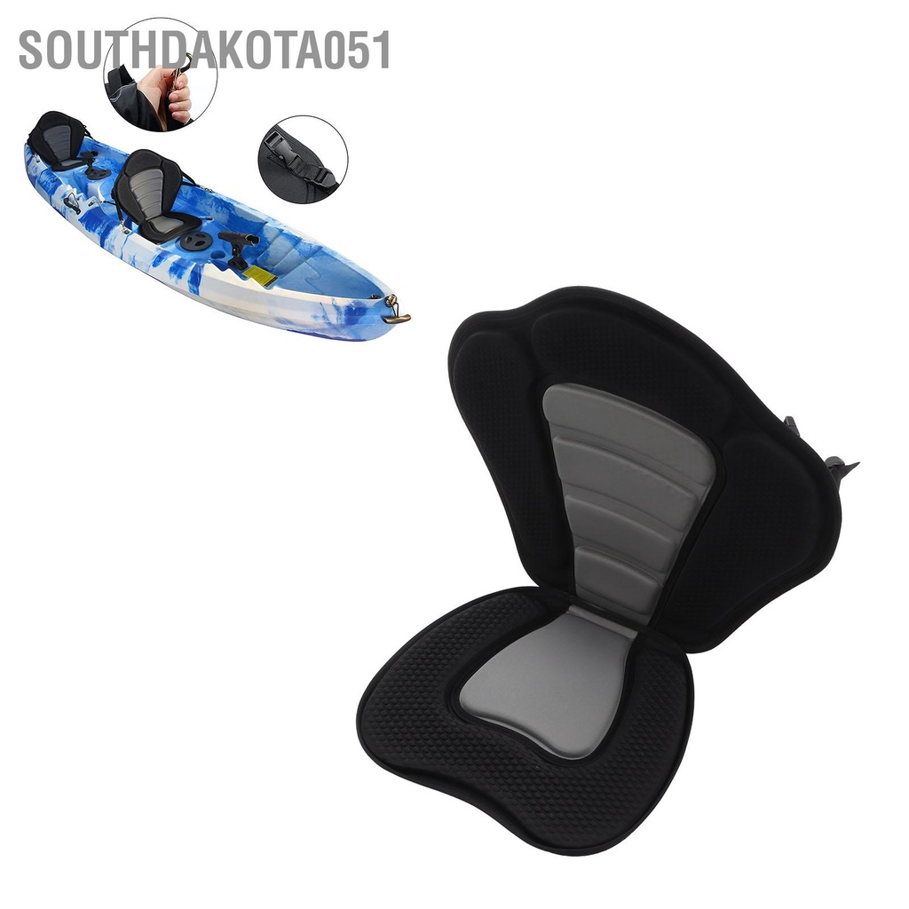 Southdakota051 Thuyền Kayak Ghế Mềm Xốp EVA Dày Đệm Lưng Cao Tựa 210D Sợi Polyester Chống Trơn Trượt Ergonomic Xuồng