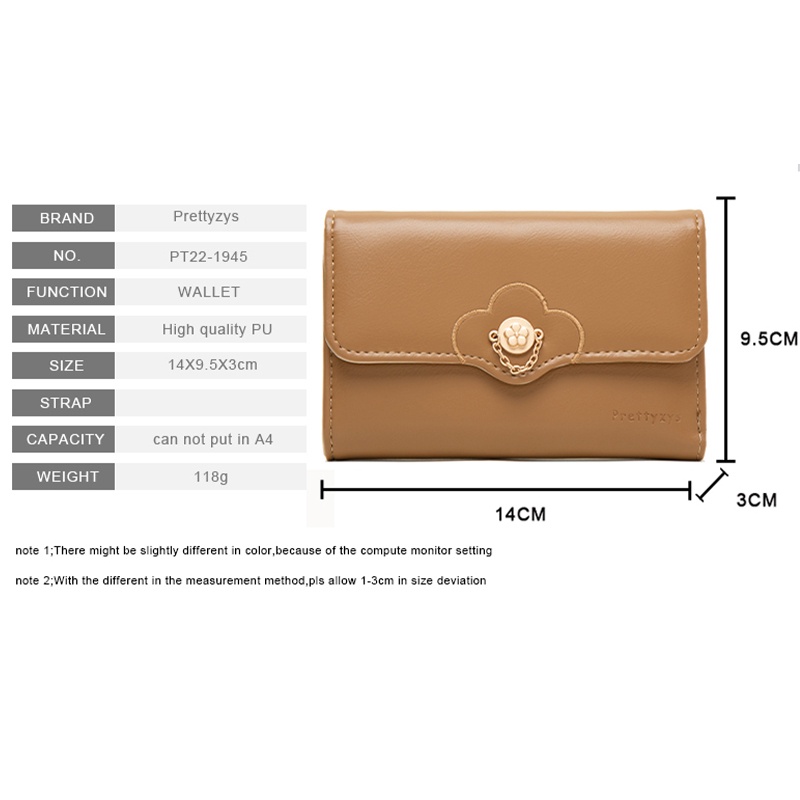 Ví Gấp Ba Thời Trang Xinh Xắn Dành Cho Nữ