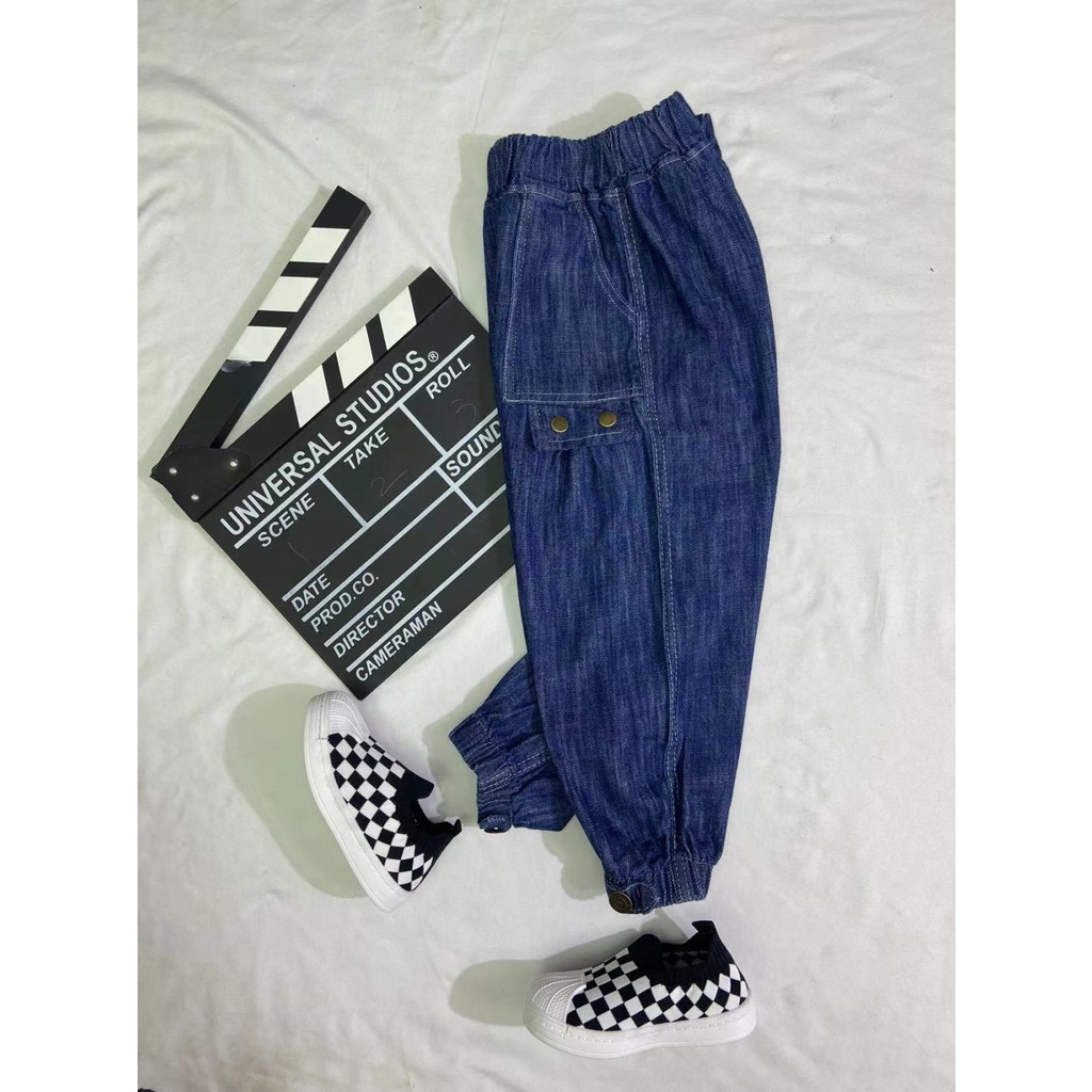 Quần Jean Dài Dáng Rộng Thời Trang Mùa Xuân 2023 Cho Bé Trai