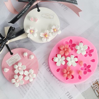 Khuôn Silicone Hình Cánh Hoa Anh Đào Xinh Xắn
