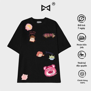 Áo thun gtm phông trơn nam nữ cổ tròn gtm gấu lotso 2023