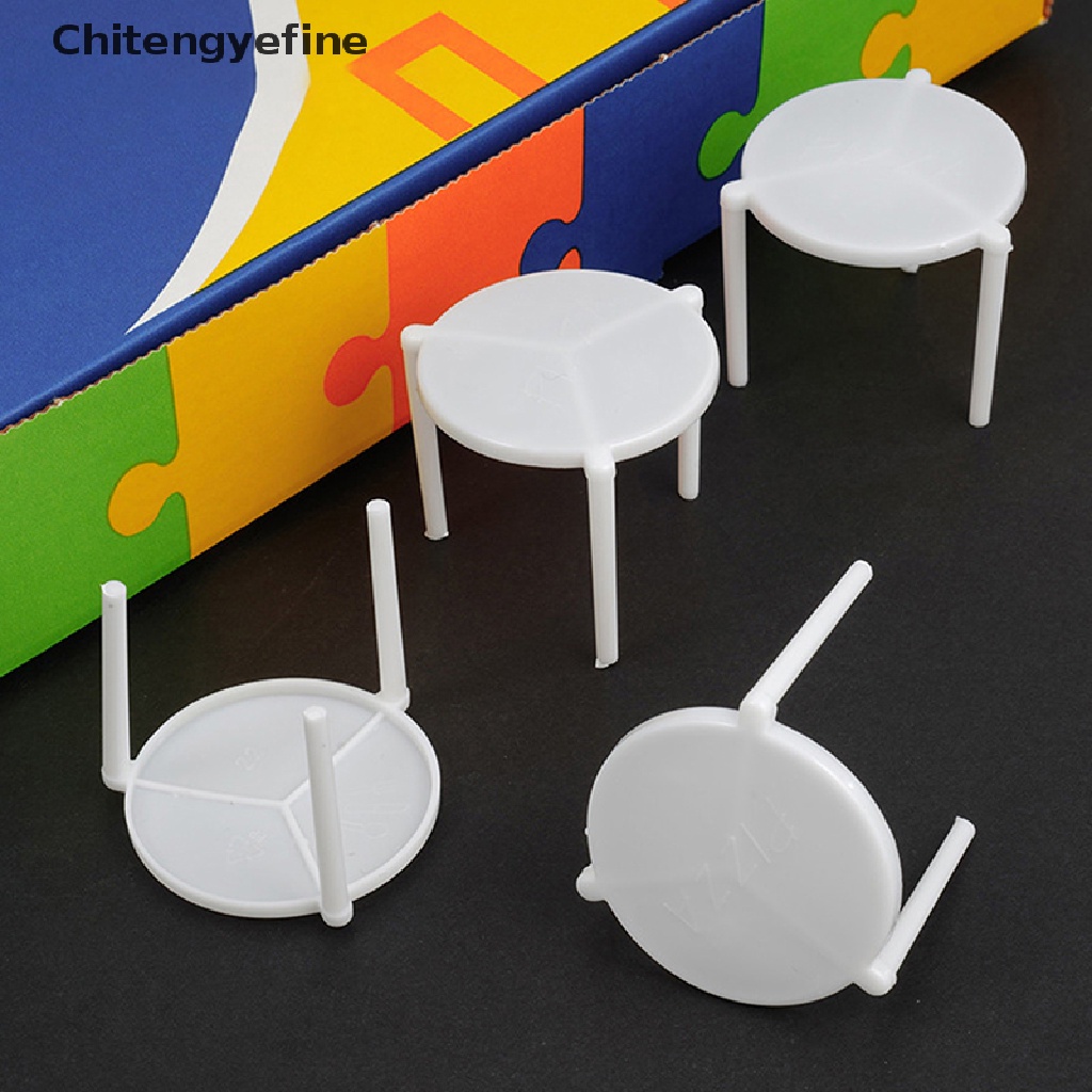 Set 100 Giá Đỡ Ba Chân Bằng Nhựa Màu Trắng Giúp Tiết Kiệm Bánh Pizza