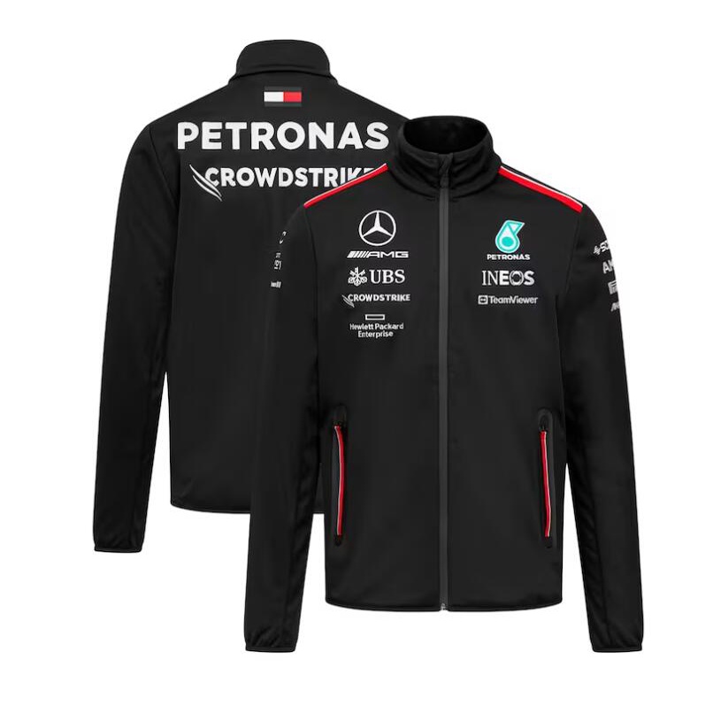 Áo Khoác Đua Xe F1 + Áo Khoác Tay Dài Mercedes AMG Petronas Team F1 2023 Mới Nhất